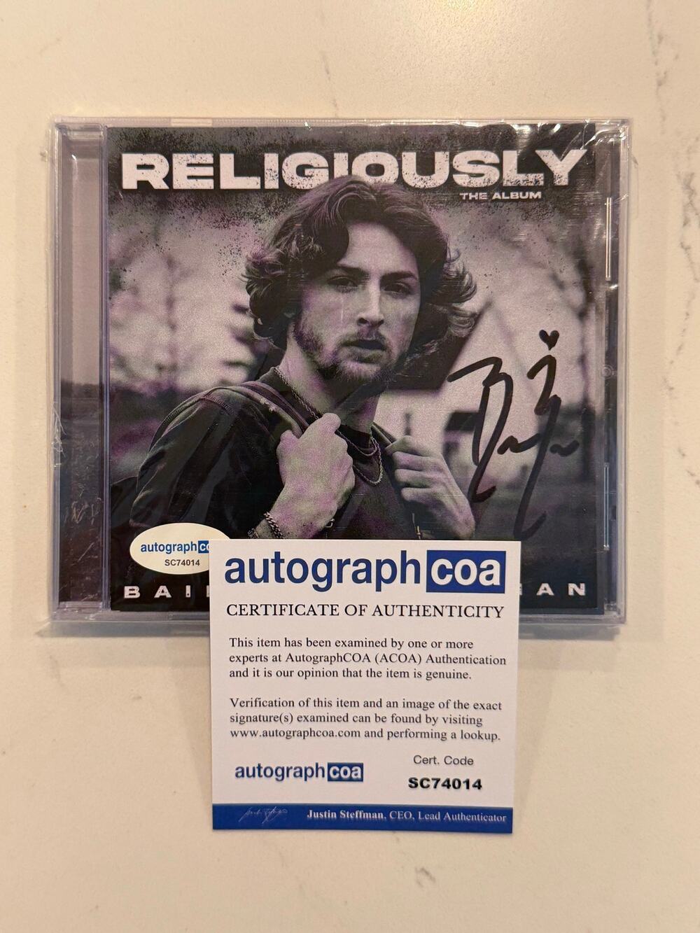 BAILEY ZIMMERMAN RELIGIOUSLY NEW CD SIGNED AUTOGRAPHED ACOA COA